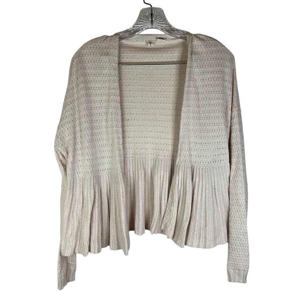 Anthropologie Moth‎ Cashmere Blend Cardigan Size Medium Office Career Wear Comfy